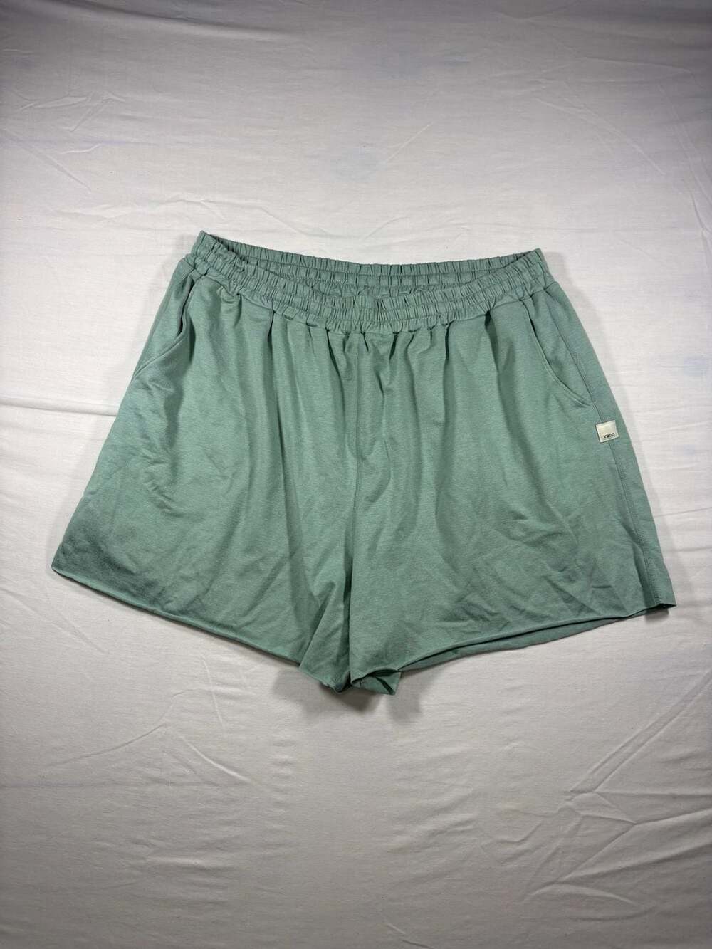 Vuori Women's Elastic Waist Shorts, Faded Sage Green, Size L